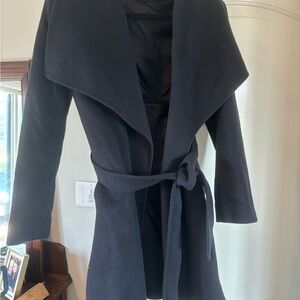 Ralph Lauren Navy Cashmere/Wool wrap coat